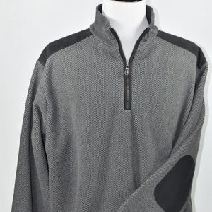 Talbots Men's Herringbone Half Zip Pullover XL